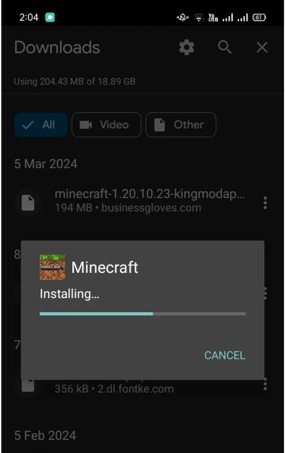 minecraft apk installation